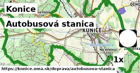 autobusová stanica v Konice