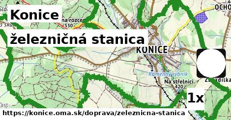 železničná stanica, Konice