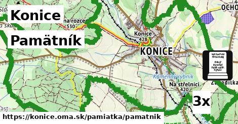 Pamätník, Konice