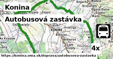 autobusová zastávka v Konina