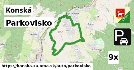 Parkovisko, Konská, okres ZA