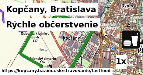 Všetky body v Kopčany, Bratislava