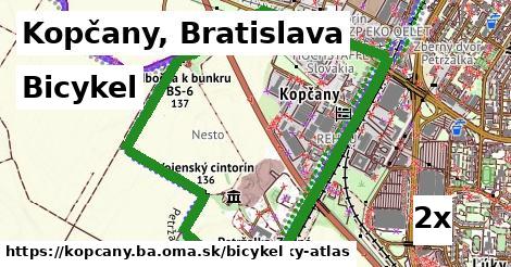 bicykel v Kopčany, Bratislava