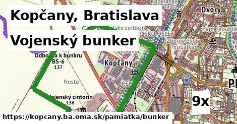 Vojenský bunker, Kopčany, Bratislava