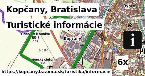 Turistické informácie, Kopčany, Bratislava