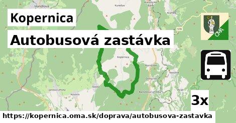 Autobusová zastávka, Kopernica