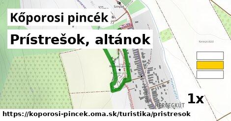 Prístrešok, altánok, Kőporosi pincék