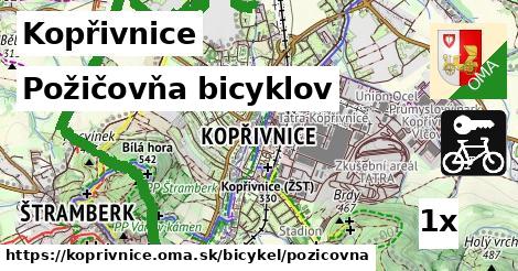 požičovňa bicyklov v Kopřivnice