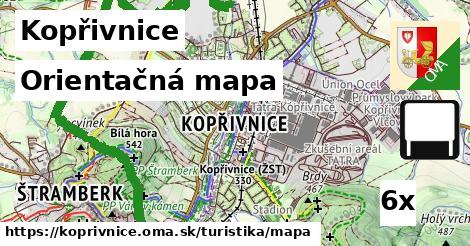 Orientačná mapa, Kopřivnice