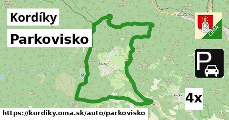 Parkovisko, Kordíky