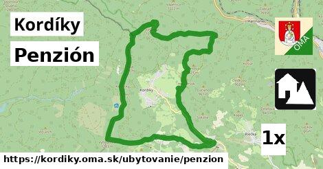 Penzión, Kordíky