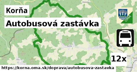 Autobusová zastávka, Korňa