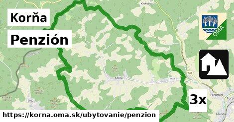 Penzión, Korňa