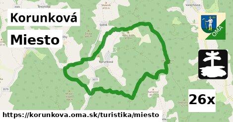 Miesto, Korunková