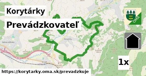 prevádzkovateľ v Korytárky