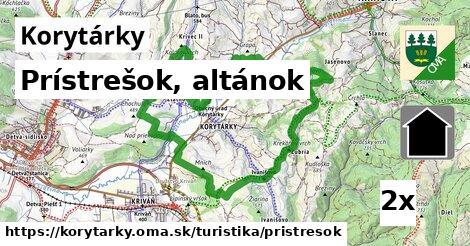 Prístrešok, altánok, Korytárky
