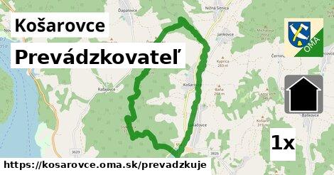 prevádzkovateľ v Košarovce