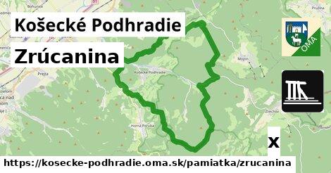 Zrúcanina, Košecké Podhradie