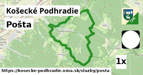 Pošta, Košecké Podhradie