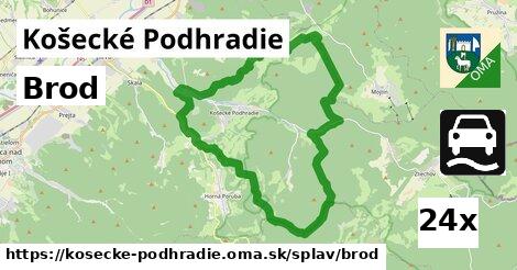 brod v Košecké Podhradie