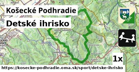 Detské ihrisko, Košecké Podhradie