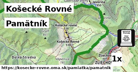 Pamätník, Košecké Rovné