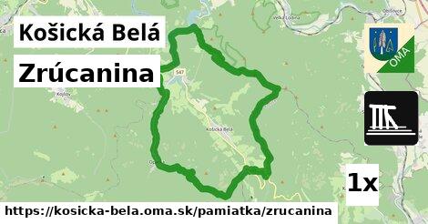 Zrúcanina, Košická Belá