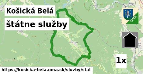 štátne služby, Košická Belá