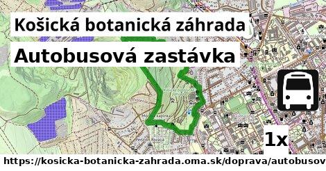 Autobusová zastávka, Košická botanická záhrada