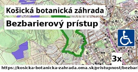 Bezbarierový prístup, Košická botanická záhrada