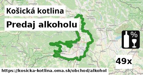 Predaj alkoholu, Košická kotlina