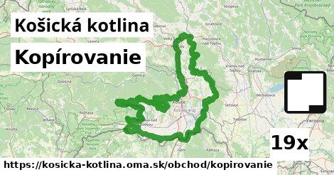 Kopírovanie, Košická kotlina