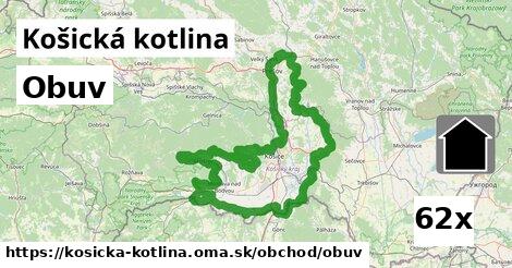 Obuv, Košická kotlina