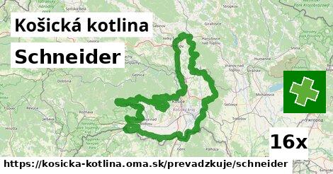 Schneider, Košická kotlina