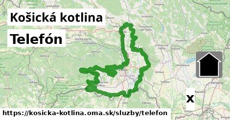 Telefón, Košická kotlina