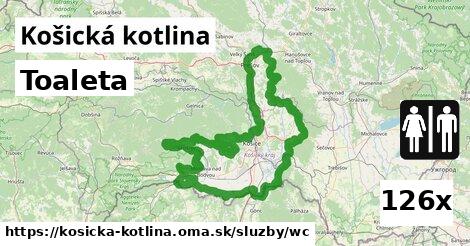 Toaleta, Košická kotlina