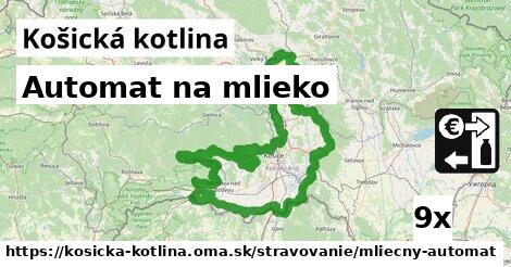 Automat na mlieko, Košická kotlina