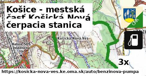 čerpacia stanica, Košice - mestská časť Košická Nová Ves