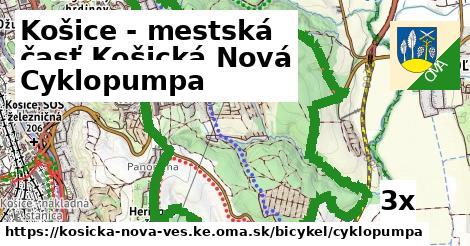 Cyklopumpa, Košice - mestská časť Košická Nová Ves