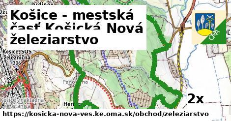 železiarstvo, Košice - mestská časť Košická Nová Ves