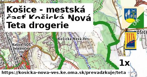Teta drogerie, Košice - mestská časť Košická Nová Ves