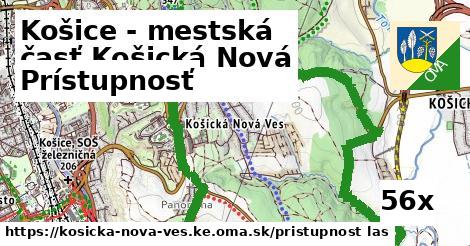 prístupnosť v Košice - mestská časť Košická Nová Ves