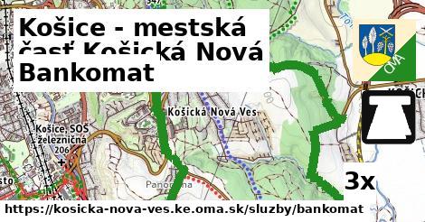 Bankomat, Košice - mestská časť Košická Nová Ves