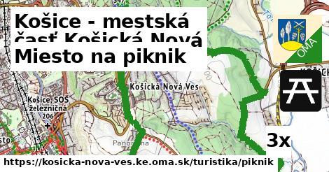 Miesto na piknik, Košice - mestská časť Košická Nová Ves