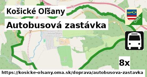 Autobusová zastávka, Košické Oľšany