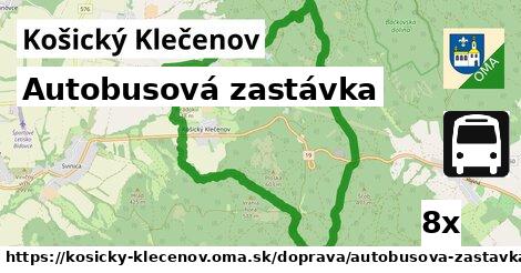 Autobusová zastávka, Košický Klečenov