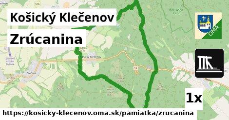 Zrúcanina, Košický Klečenov