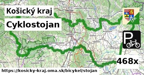 Cyklostojan, Košický kraj