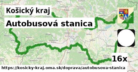 Autobusová stanica, Košický kraj