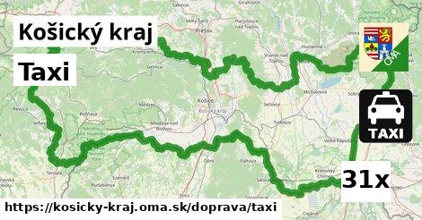 Taxi, Košický kraj